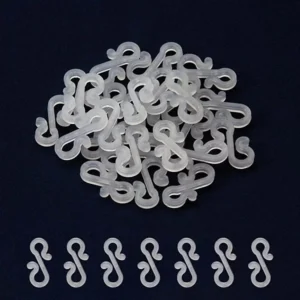 Gutter Hooks for Christmas Lights – Bag of 100 Mini Plastic Clips