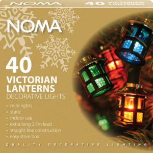 Noma 4611 Victorian Lanterns 40 Light Indoor Set (Classic) – Replaced by LED 2523081