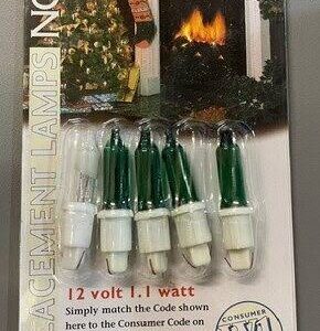Noma W1 Spare Bulbs 12V 1.1W Green – Card of 4 + 1 Fuse (20 Light Sets)