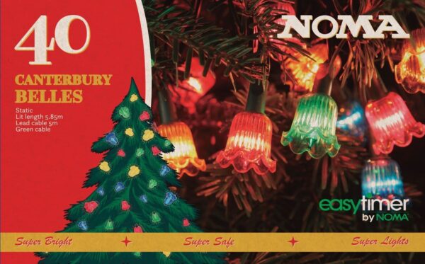 2523079 40 MULTICOLOUR LED CANTERBURY BELLE STRING LIGHT (4405 Replacement)