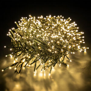 Multi-sequence 960 LED Cluster Lights with Timer Warm White