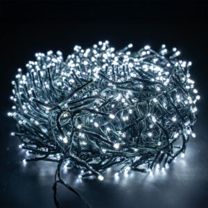 Multi-sequence 960 LED Cluster Lights with Timer Cool White