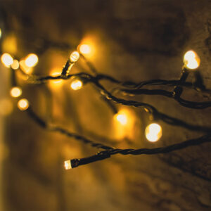 120 LED 9.5m Warm White Outdoor LED battery operated String Lights with Timer