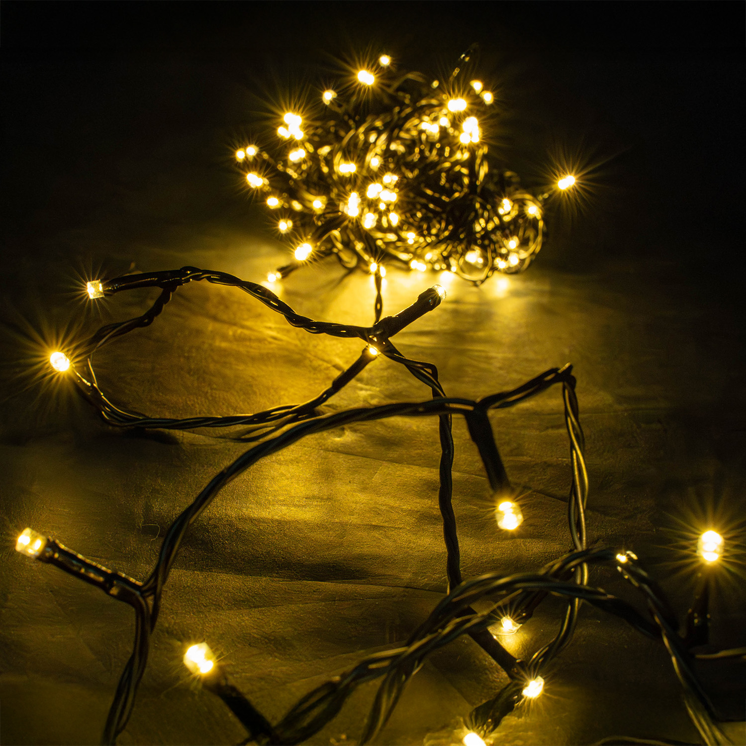 120 LED 9.5m Warm White Outdoor LED battery operated String Lights with Timer - Image 4