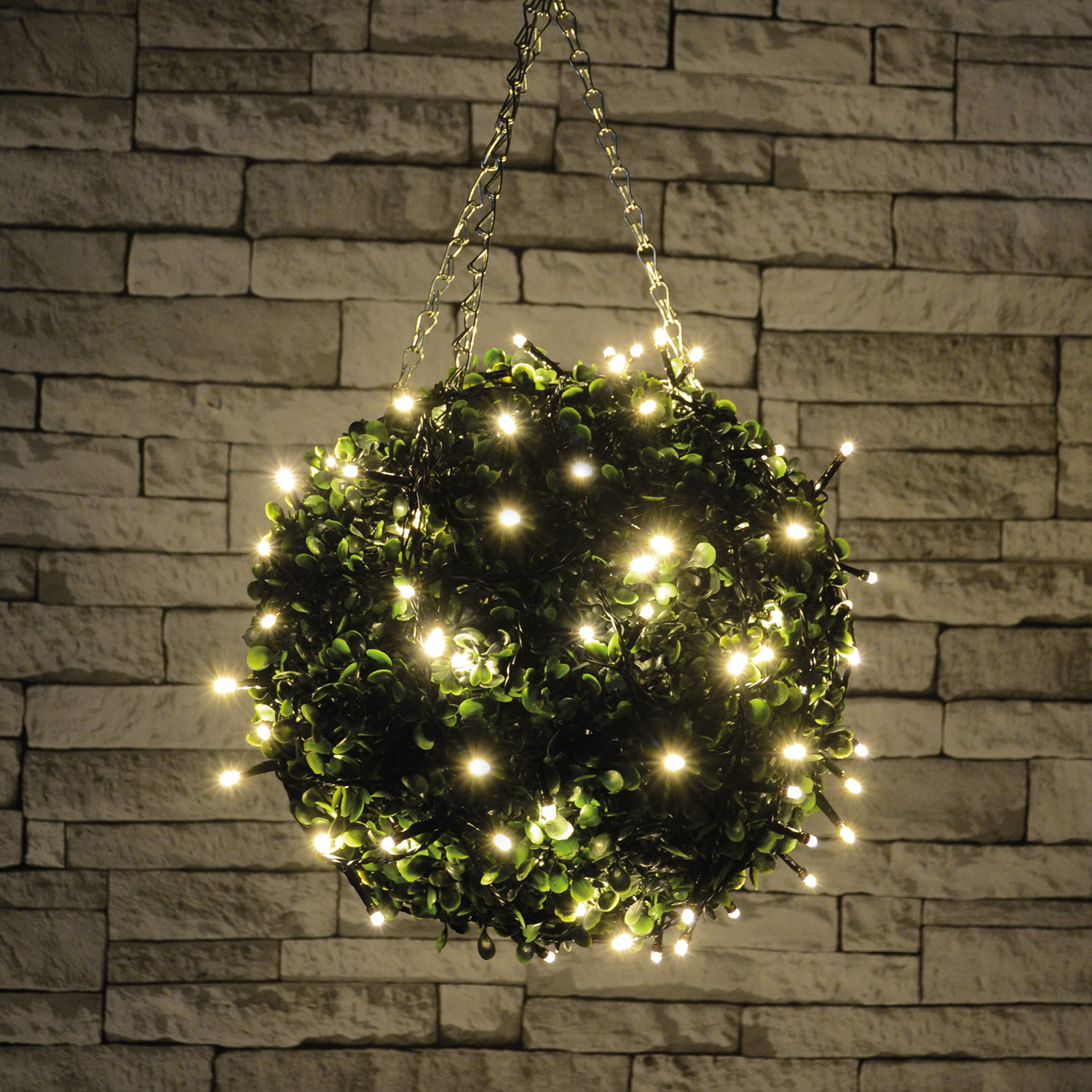 120 LED 9.5m Warm White Outdoor LED battery operated String Lights with Timer - Image 2