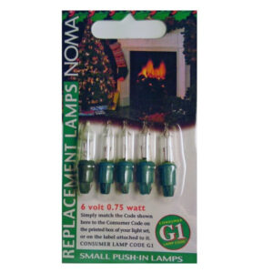 Noma G1 Spare Bulbs 6V Clear (0344C) – Fits Pickwick, Canterbury Belles & Classic Sets