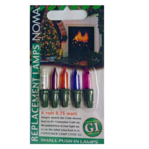 Noma G1 Spare Bulbs 6V Multicolour (0344M) – Fits Pickwick, Canterbury Belles & Classic Sets