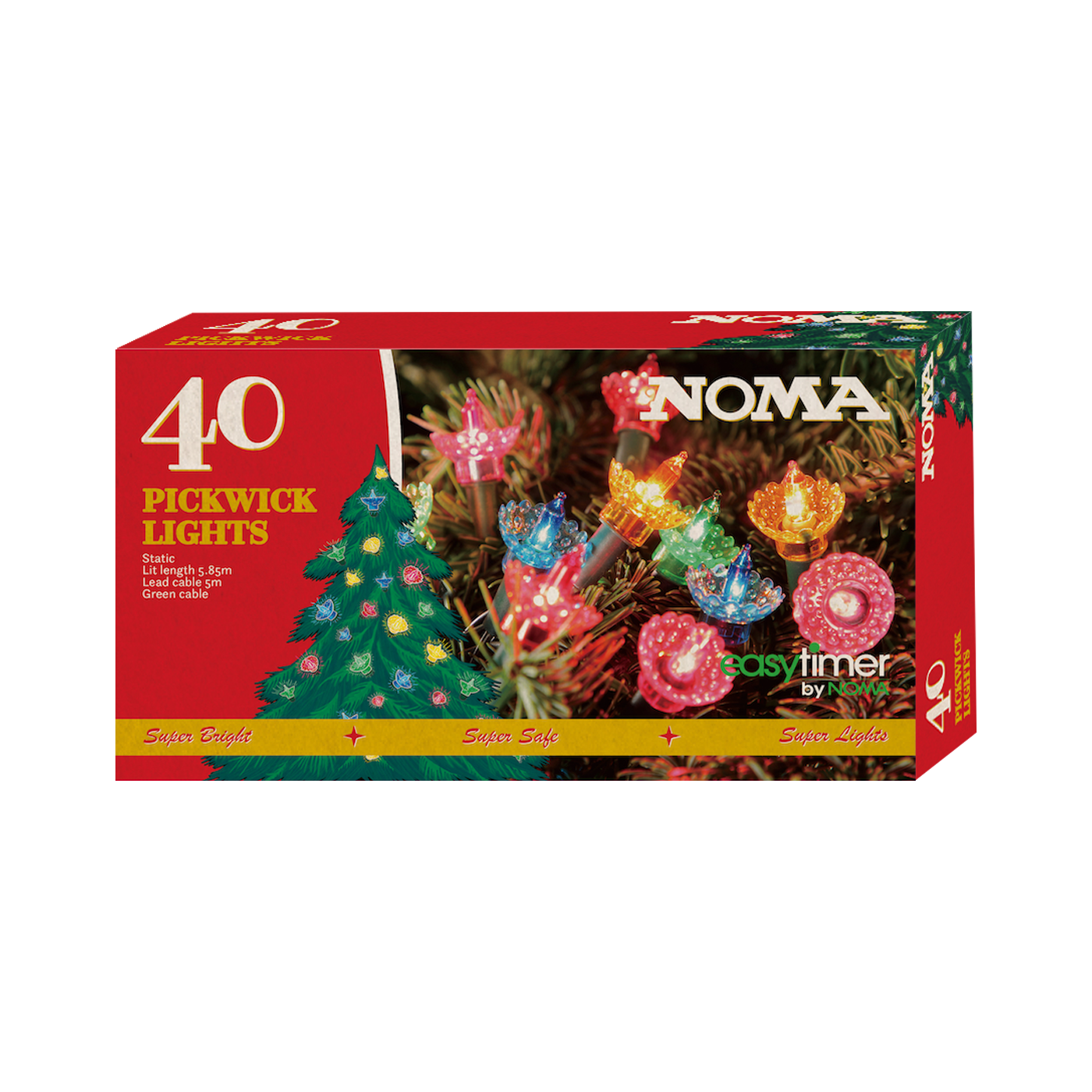 Noma Pickwick 40 Multicolour LED Christmas Lights – 4311 Replacement (2523077) - Image 2