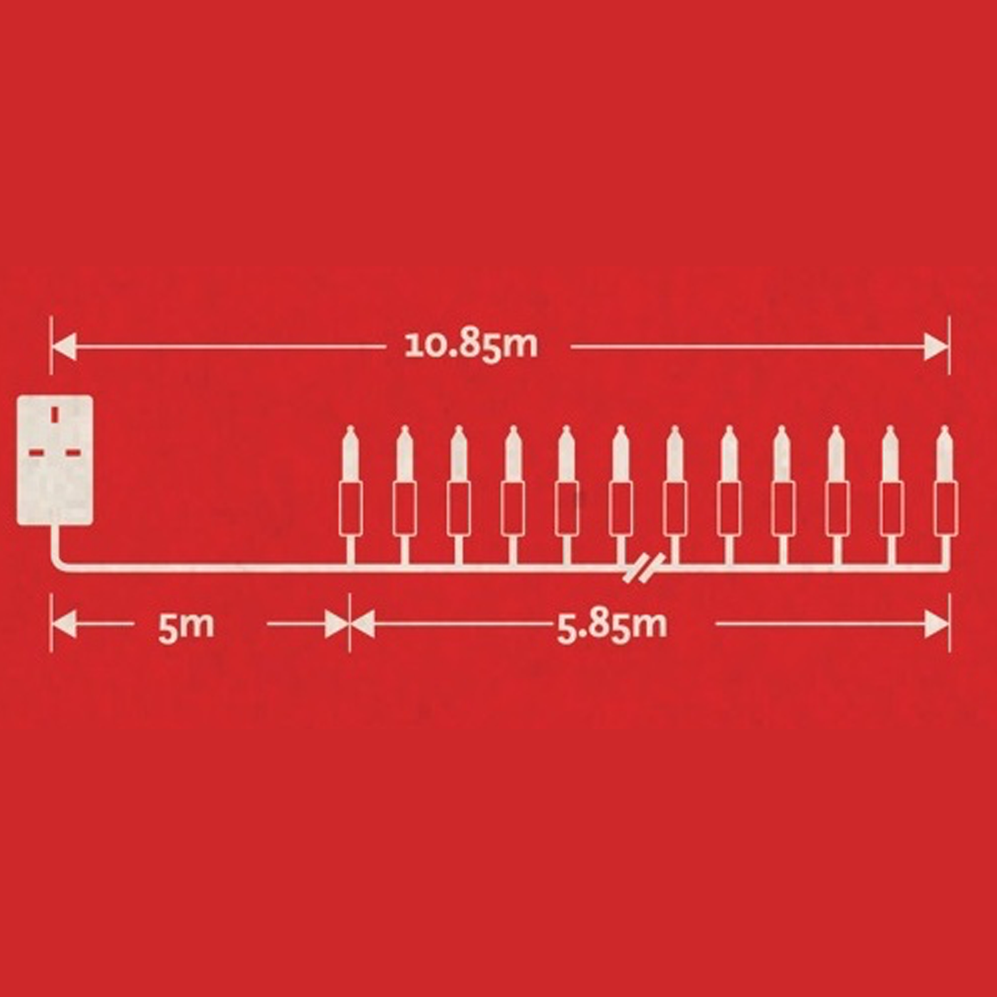 Noma Pickwick 40 Multicolour LED Christmas Lights – 4311 Replacement (2523077) - Image 4