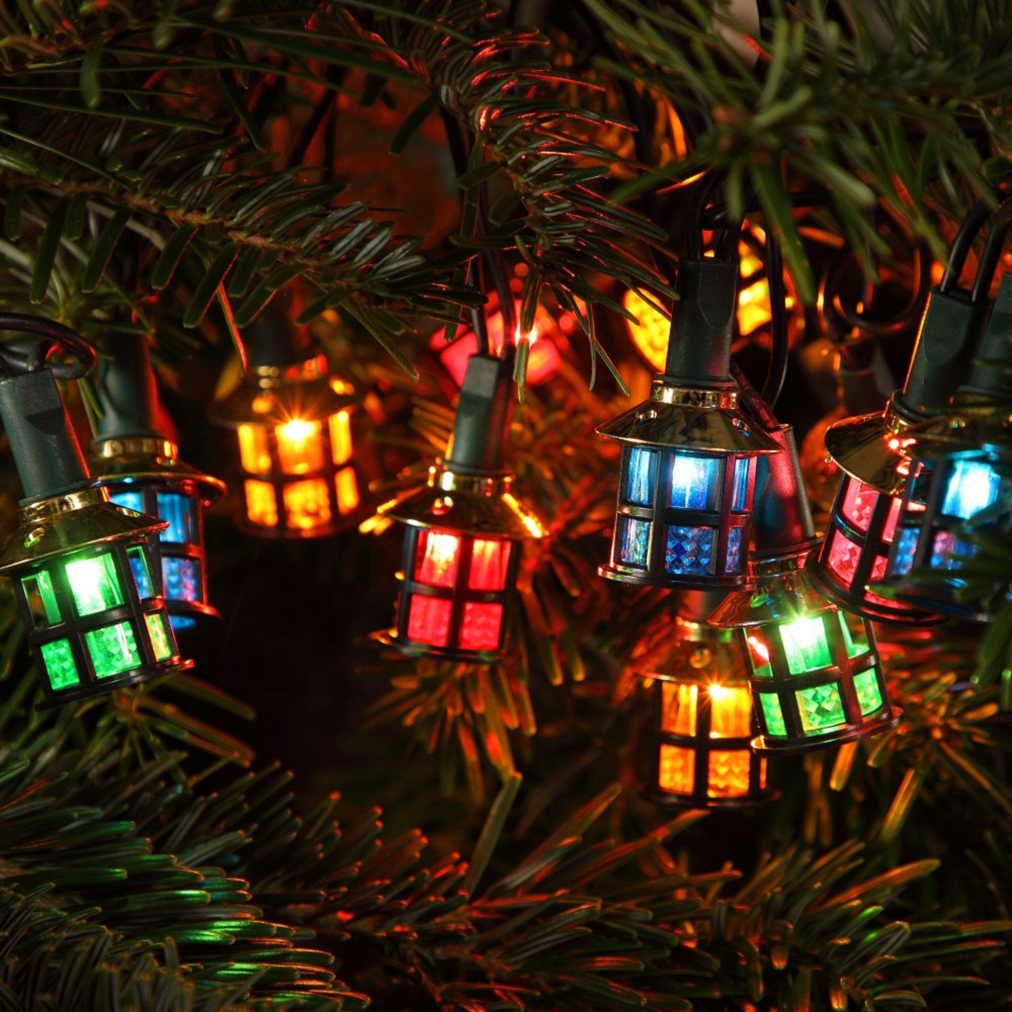 Noma Victorian Lantern 80 Multicolour LED Christmas Lights (2523082)