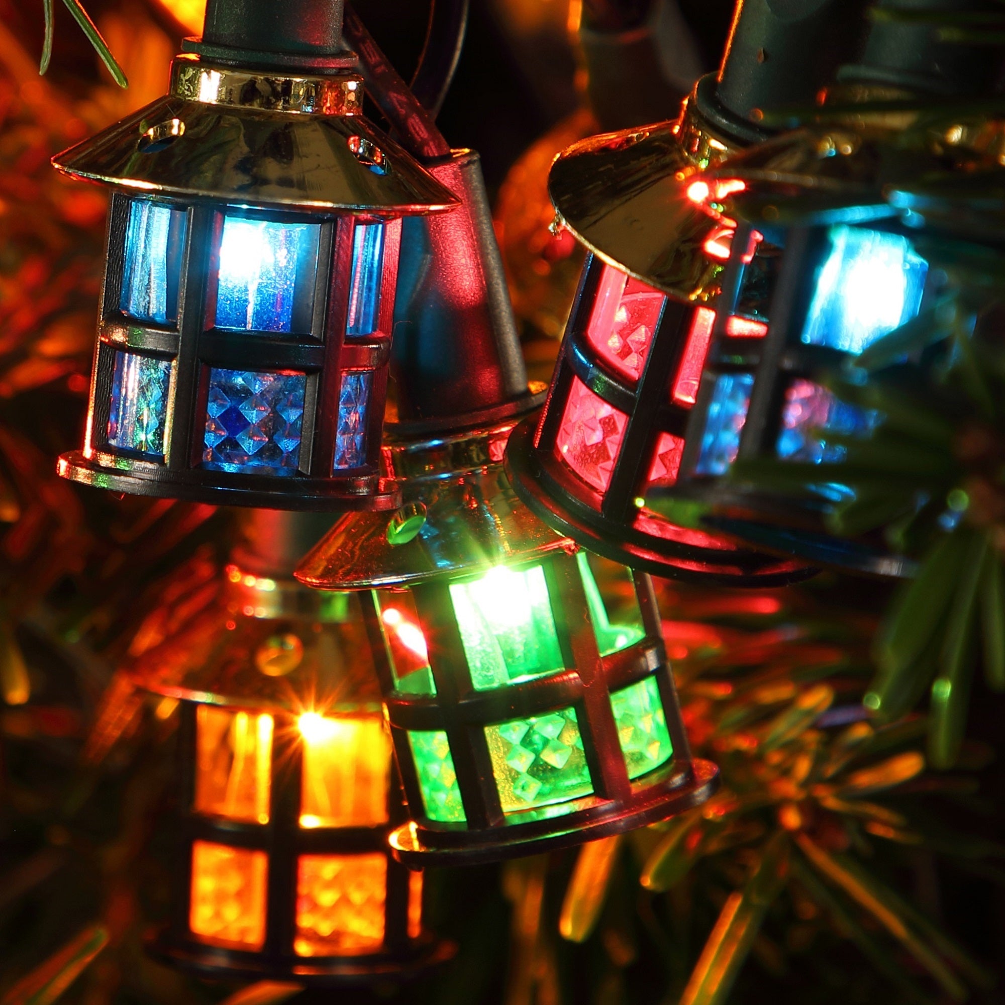 Noma Victorian Lantern 80 Multicolour LED Christmas Lights (2523082) - Image 2