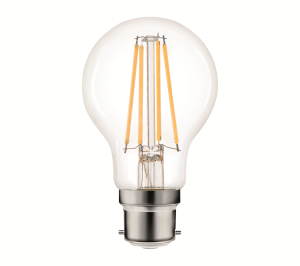LED GLS B22 (BC) 60W equivalent, Warm white