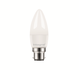 LED Candle B22 (BC) 60W equivalent, Warm white