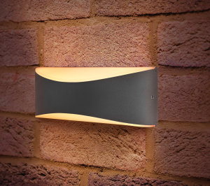 Integral ILDEA011 Wave Wall Light 7W Dk Grey