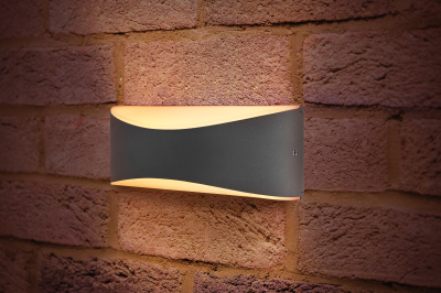 Integral ILDEA011 Wave Wall Light 7W Dk Grey