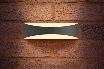 Integral ILDEA011 Wave Wall Light 7W Dk Grey - Image 2