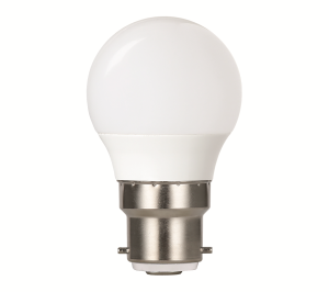 LED Golf ball B22 (BC) 60W equivalent, Cool white 4000K