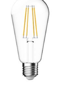 LED Vintage ST64 filament E27 (ES) 60W equivalent, Warm white