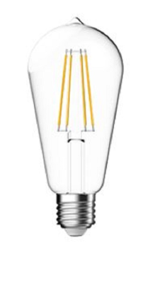 LED Vintage ST64 filament E27 (ES) 60W equivalent, Warm white