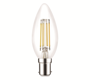 LED Candle B15 (SBC) 40W equivalent, Cool white 4000K, dimmable