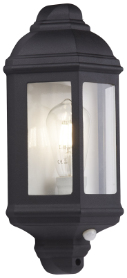 Searchlight 280BK-PIR Outdoor & Porch Wall Light