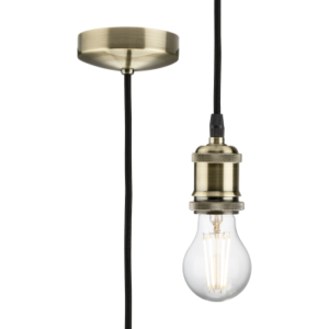 Knightsbridge 8271LAB Pendant Set E27 1.8m