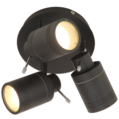 Forum SPA-27405-MBLK Spot c/w 3GU10s 35W