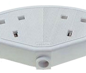 Lyvia 2 Gang Trailing Socket 13A – White
