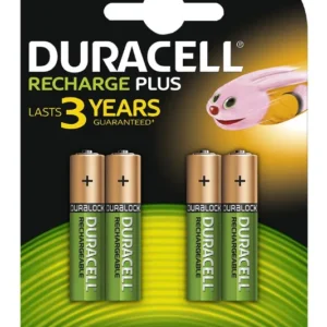 Duracell Rechargeable AAA 750mAh Batteries – Pack of 4