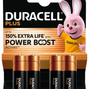 Duracell Plus AA Batteries – Pack of 4