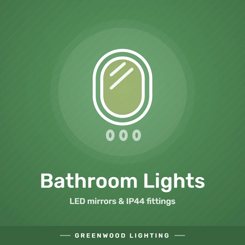 LED bathroom mirrors and IP44 lights