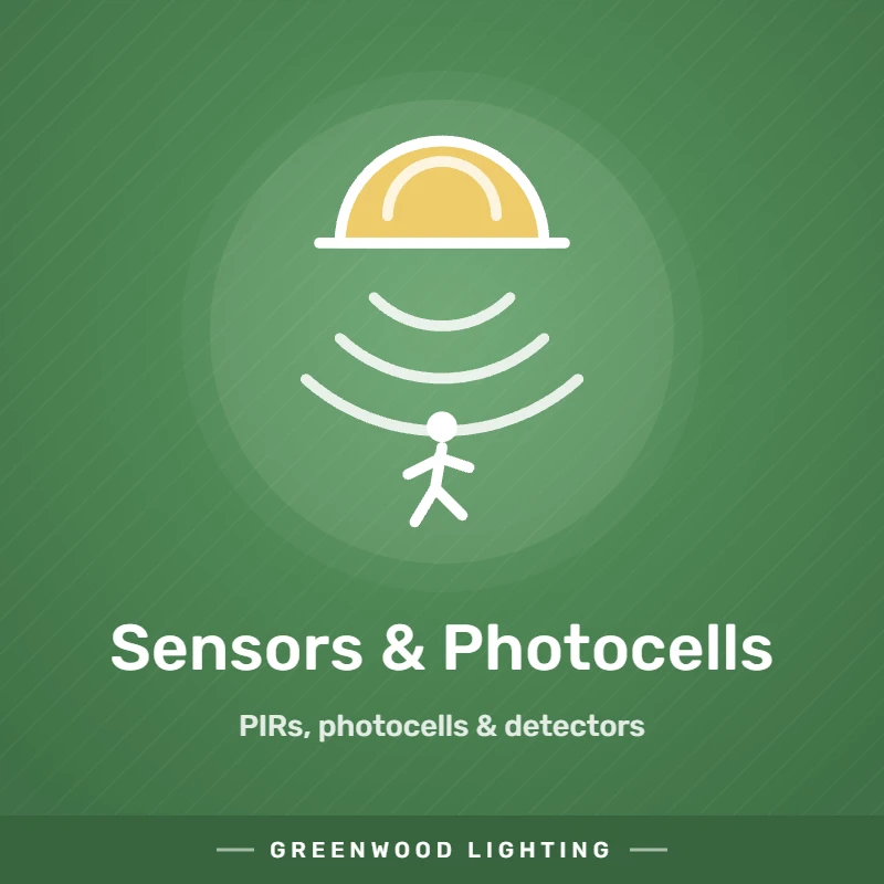 PIR sensors and photocells