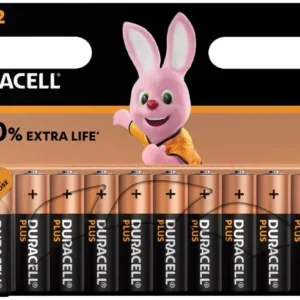 Duracell Plus AA Batteries – Pack of 12