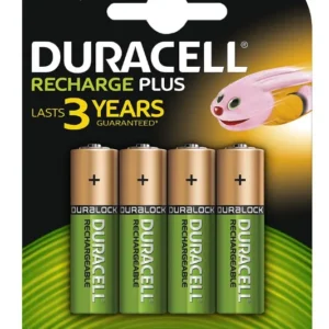 Duracell Rechargeable AA 1300mAh Batteries – Pack of 4