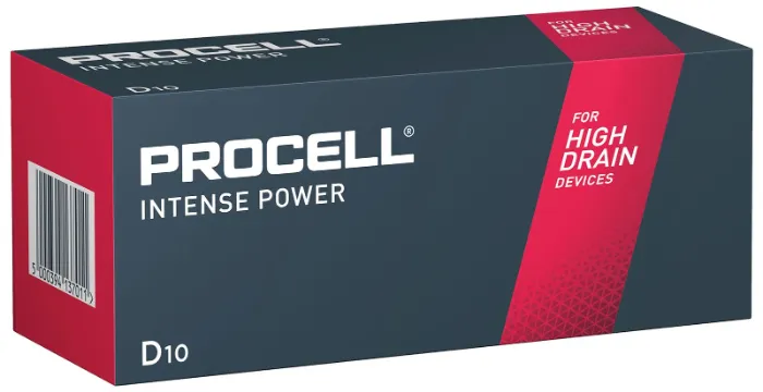 Procell Intense D Batteries – Box of 10