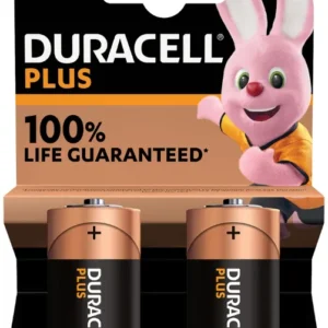 Duracell Plus C Batteries – Pack of 2