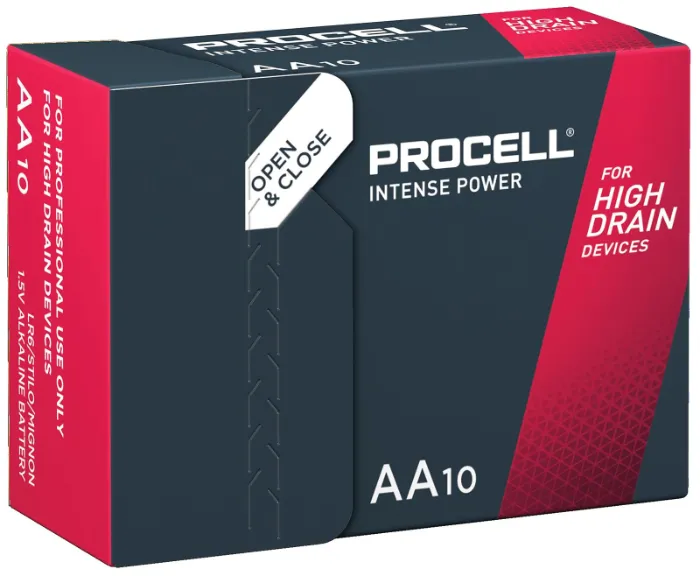 Procell Intense AA Batteries – Box of 10