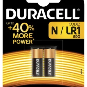 Duracell N (LR1) 1.5V Batteries – Pack of 2