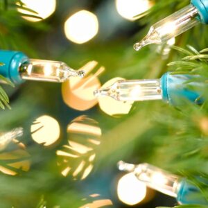 Noma Classic 160 Clear Mini Fairy Lights, Green Cable (116GC)